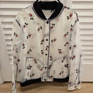 Disney Mickey Mouse White and Black Raincoat